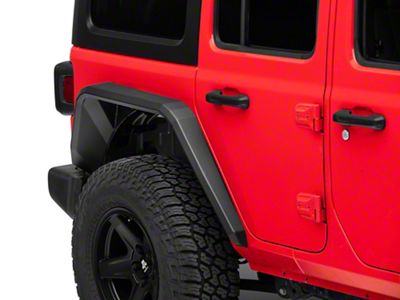 Road Armor Stealth Rear Fender Flares; Textured Black (18-25 Jeep Wrangler JL)