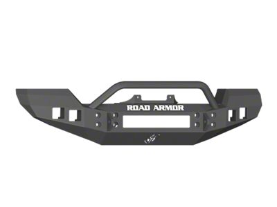 Road Armor Stealth Front Bumper with Pre-Runner Guard; Satin Black (07-18 Jeep Wrangler JK)