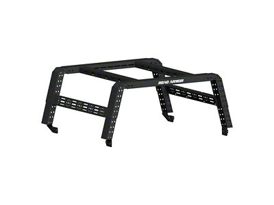 Road Armor TRECK Adjustable Bed Rack System; Textured Black (07-25 Tundra w/ 6-1/2-Foot Bed)