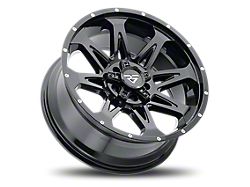 Rock Forged FF88 Gloss Black Wheel; 18x9; -12mm Offset (18-26 Jeep Wrangler JL)