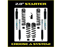 Rock Krawler 2-Inch Starter Suspension Lift Kit with Shocks (97-06 Jeep Wrangler TJ, Excluding Unlimited)