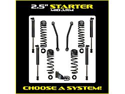 Rock Krawler 2.50-Inch Starter Suspension Lift Kit with Bilstein 5100 Shocks (18-26 Jeep Wrangler JL 2-Door)