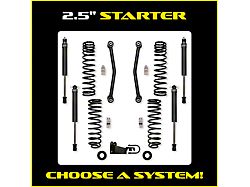 Rock Krawler 2.50-Inch Starter Suspension Lift Kit (07-18 Jeep Wrangler JK 4-Door)