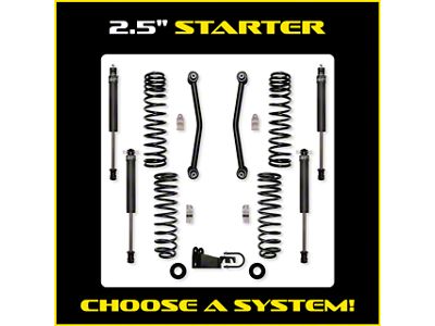 Rock Krawler 2.50-Inch Starter Suspension Lift Kit (07-18 Jeep Wrangler JK 4-Door)