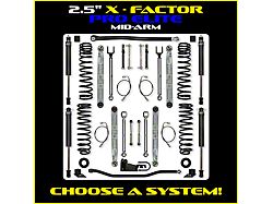Rock Krawler 2.50-Inch X-Factor PRO ELITE Mid-Arm Suspension Lift Kit (07-18 Jeep Wrangler JK 4-Door)