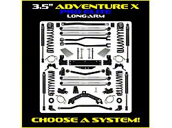 Rock Krawler 3.50-Inch Adventure X PRO ELITE Long-Arm Suspension Lift Kit (07-18 Jeep Wrangler JK 2-Door)