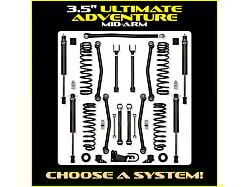 Rock Krawler 3.50-Inch Ulitimate Adventure Mid-Arm Suspension Lift Kit (07-18 Jeep Wrangler JK 2-Door)