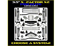 Rock Krawler 3.50-Inch X-Factor X2 PRO ELITE Long-Arm Suspension Lift Kit (07-18 Jeep Wrangler JK 2-Door)