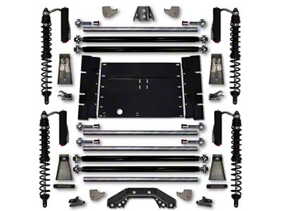 Rock Krawler 4.50-Inch Trail Runner Stage 2 Long Arm Suspension Lift Kit with Coil-Overs (87-95 Jeep Wrangler YJ)