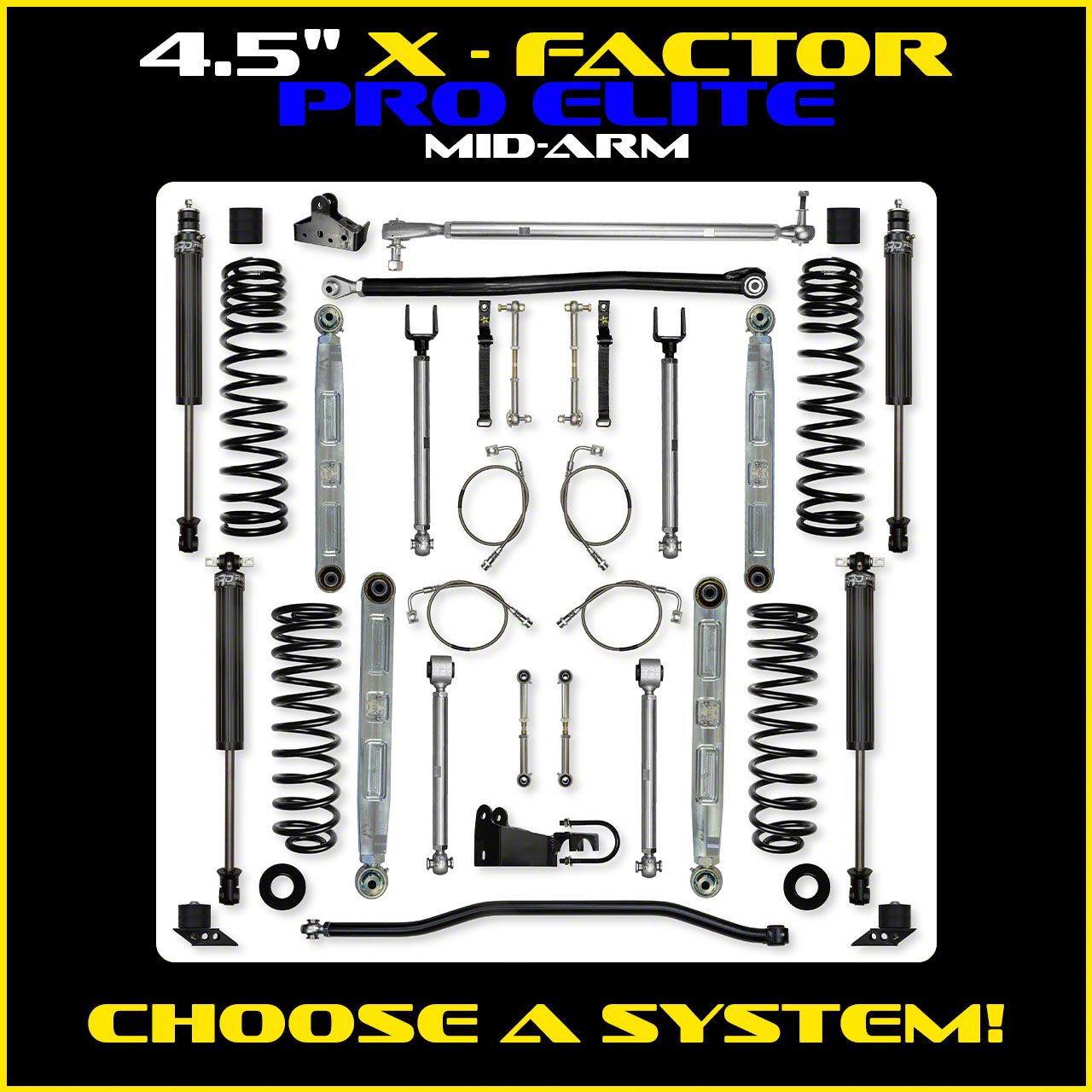 4.0 Inch X-Factor Suspension System 2011-2016 F450 Diesel Rock Krawler main image 1