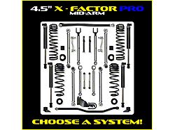 Rock Krawler 4.50-Inch X-Factor PRO Mid-Arm Suspension Lift Kit with Bilstein 5100 Shocks (18-26 Jeep Wrangler JL 2-Door)