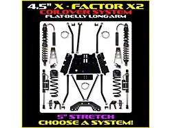 Rock Krawler 4.50-Inch X-Factor X2 Flat Belly Long Arm Suspension Lift Kit with Coil-Overs and Shocks (97-06 Jeep Wrangler TJ, Excluding Unlimited)