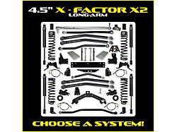 Rock Krawler 4.50-Inch X-Factor X2 Long-Arm Suspension Lift Kit (07-18 Jeep Wrangler JK 4-Door)