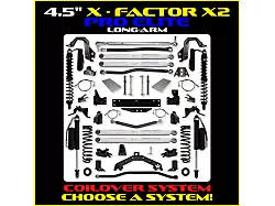 Rock Krawler 4.50-Inch X-Factor X2 PRO ELITE Stage 2 Long-Arm Suspension Lift Kit with Coil-Overs (07-18 Jeep Wrangler JK 2-Door)