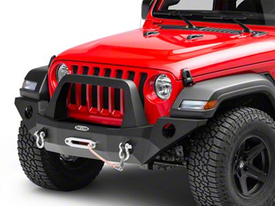 Rock-Slide Engineering Rigid Series Full Winch Front Steel Bumper with Bull Bar (20-25 Jeep Gladiator JT)