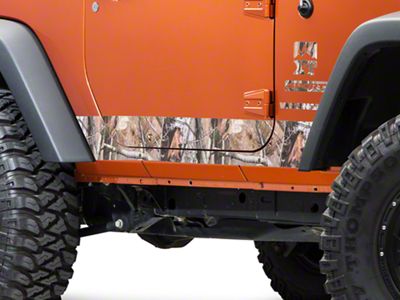 SEC10 Rocker Panel Decal; Realtree Camo (07-18 Jeep Wrangler JK 2-Door)