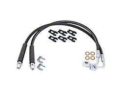 RockJock Extended Rear Braided Brake Hose Kit (20-24 Jeep Gladiator JT)