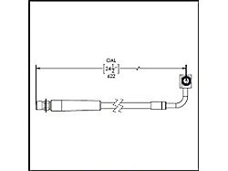 RockJock Extended Rear Braided Brake Hose Kit (20-24 Jeep Gladiator JT)