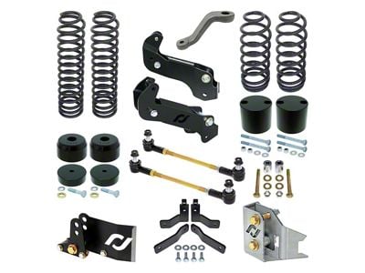 RockJock 4-Inch Driver Suspension Lift Kit (07-18 Jeep Wrangler JK 2-Door)