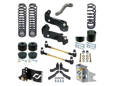 RockJock 4-Inch Driver Suspension Lift Kit (07-18 Jeep Wrangler JK 4-Door)