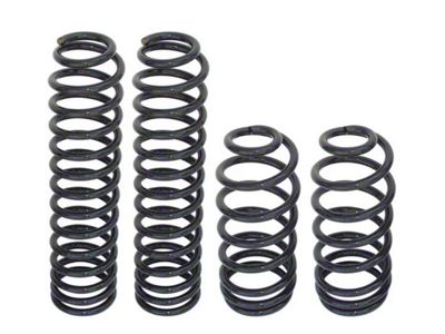 RockJock 4-Inch Front and Rear Lift Coil Springs (97-06 Jeep Wrangler TJ)