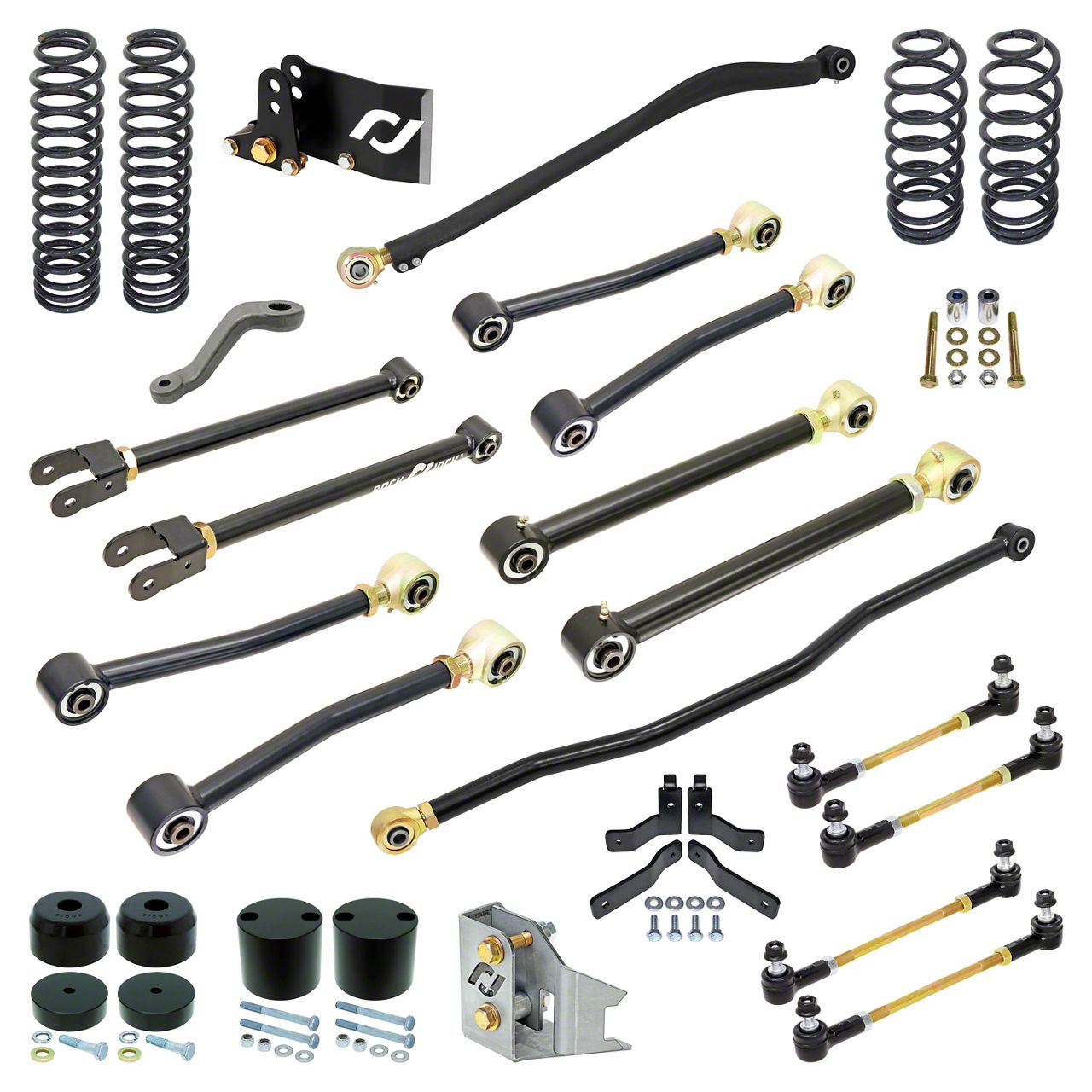 RockJock Jeep Wrangler 4Inch Pro Edition Suspension Lift Kit RJJK2DR1