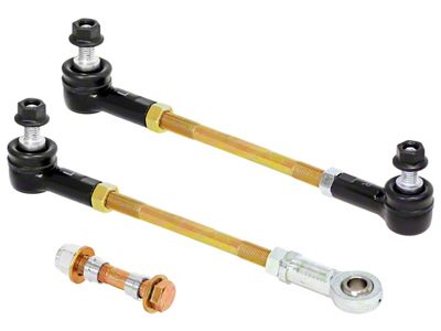 RockJock Adjustable Front Sway Bar End Links with Sealed Rod Ends (18-25 Jeep Wrangler JL)
