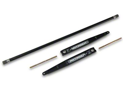 RockJock Antirock Heavy Rear Sway Bar Kit with Forged Arms; 1-1/8-Inch Bar (07-18 Jeep Wrangler JK)