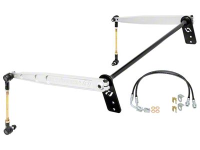 RockJock Antirock Rear Sway Bar Kith with Billet Aluminum Arms; 0.85-Inch Bar (07-18 Jeep Wrangler JK 2-Door)