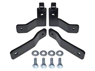 RockJock Brake Hose Relocation Bracket Kit (07-18 Jeep Wrangler JK)