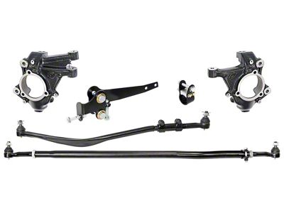 RockJock High Steer Knuckle Kit for Stabilizer Shock (18-25 Jeep Wrangler JL)