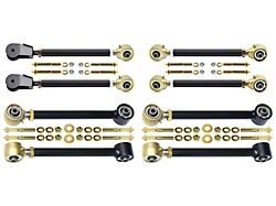 RockJock Johnny Joint Adjustable Control Arms with Double Adjustable Upper Control Arms (97-06 Jeep Wrangler TJ)