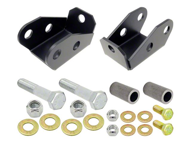 RockJock Jeep Wrangler Rear Lower Shock Mount Extensions CE-9601 (97-06 ...