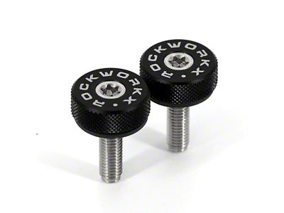 ROCKWORKX Hard Top Quick Removal Torx Thumb Screws; Black (21-25 Bronco 4-Door)