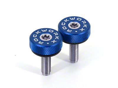 ROCKWORKX Hard Top Quick Removal Torx Thumb Screws; Blue (21-25 Bronco 4-Door)