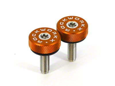 ROCKWORKX Hard Top Quick Removal Torx Thumb Screws; Orange (21-25 Bronco 4-Door)