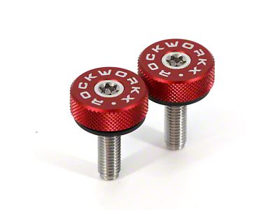 ROCKWORKX Hard Top Quick Removal Torx Thumb Screws; Red (21-25 Bronco 4-Door)