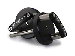 ROCKWORKX Freedom Hard Top Quick Release D-Ring Mounting Knobs; Black (07-18 Jeep Wrangler JK 4-Door)