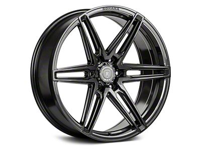Rohana Wheels RFV1 Gloss Graphite 6-Lug Wheel; 22x9.5; 0mm Offset (17-24 Titan)