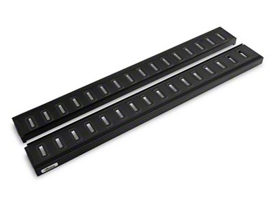 Romik ROF-T Running Boards; Black (21-25 Bronco 2-Door)