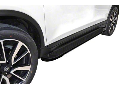 Romik RAL Running Boards; Black (14-23 Jeep Cherokee KL, Excluding Trailhawk)