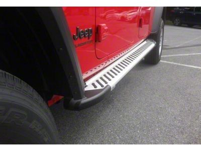 Romik RAL-T Running Boards; Silver (20-25 Jeep Gladiator JT)