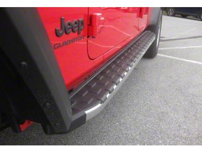 Romik REC-TP Running Boards; Polished (20-25 Jeep Gladiator JT)