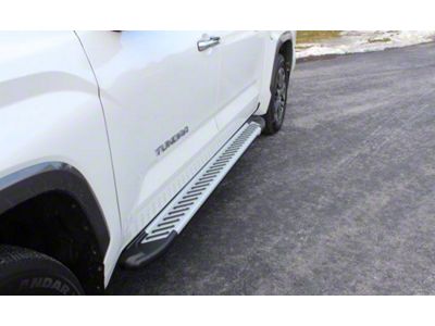 Romik RAL-T DRP Running Boards; Silver (22-25 Tundra CrewMax)