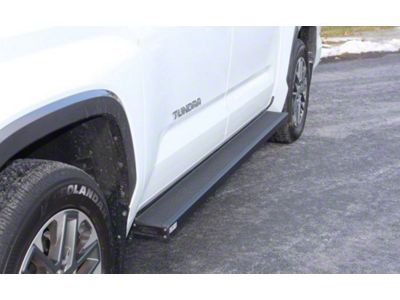 Romik ROB-T DRP Running Boards; Black (22-25 Tundra CrewMax)