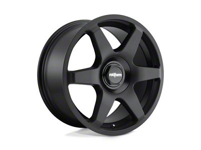 Rotiform Six EXP Satin Black 6-Lug Wheel; 20x9; 30mm Offset (05-21 Frontier)