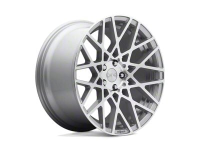 Rotiform BLQ Gloss Silver Machined Wheel; 18x8.5; 38mm Offset (97-06 Jeep Wrangler TJ)