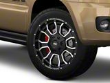 Rough Country 93 Series Matte Black Milled 6-Lug Wheel; 20x9; 0mm Offset (03-09 4Runner)