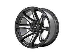 Rough Country 81 Series Semi Gloss Black with Machined Spokes 5-Lug Wheel; 20x9; 18mm Offset (07-13 Tundra)