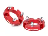 Rough Country Suspension 2-Inch Leveling Kit; Anodized Red (05-23 6-Lug Tacoma)